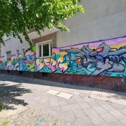 Graffiti, Kunst auf Hauswand