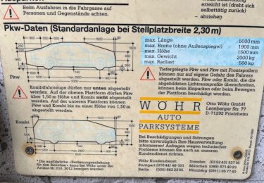 Maße für Duplexparker